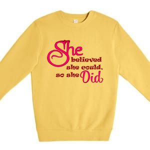 Empowert Quote Gift Premium Crewneck Sweatshirt