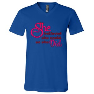 Empowert Quote Gift V-Neck T-Shirt