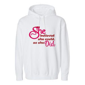 Empowert Quote Gift Garment-Dyed Fleece Hoodie