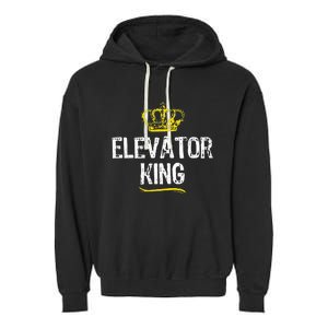 Elevator Queen Girl Mechanic Funny Cool Cute Gift Garment-Dyed Fleece Hoodie