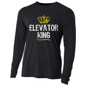 Elevator Queen Girl Mechanic Funny Cool Cute Gift Cooling Performance Long Sleeve Crew