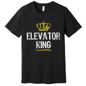 Elevator Queen Girl Mechanic Funny Cool Cute Gift Premium T-Shirt