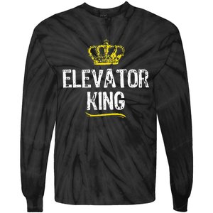 Elevator Queen Girl Mechanic Funny Cool Cute Gift Tie-Dye Long Sleeve Shirt