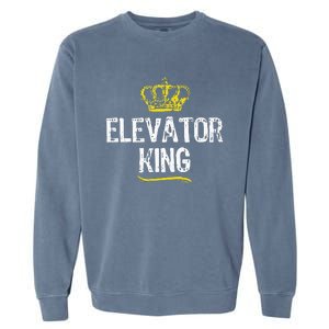 Elevator Queen Girl Mechanic Funny Cool Cute Gift Garment-Dyed Sweatshirt