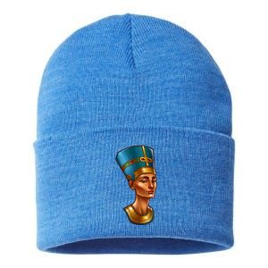 Egyptian Queen Nefertiti Cute Gift Sustainable Knit Beanie