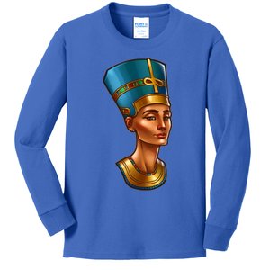 Egyptian Queen Nefertiti Cute Gift Kids Long Sleeve Shirt