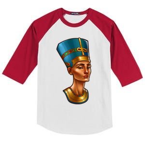 Egyptian Queen Nefertiti Cute Gift Kids Colorblock Raglan Jersey