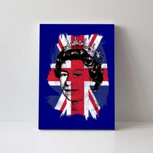 Elizabeth Queen Of England Union Jack Flag Queen Of England Cool Gift Canvas