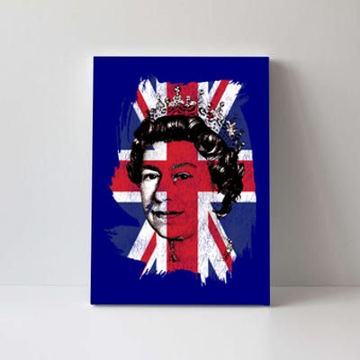 Elizabeth Queen Of England Union Jack Flag Queen Of England Cool Gift Canvas