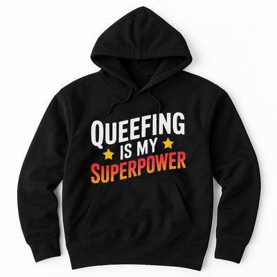 Embarassing Queef Queen Queefed Inappropriate Fart Queefing Hoodie