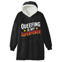 Embarassing Queef Queen Queefed Inappropriate Fart Queefing Hooded Wearable Blanket