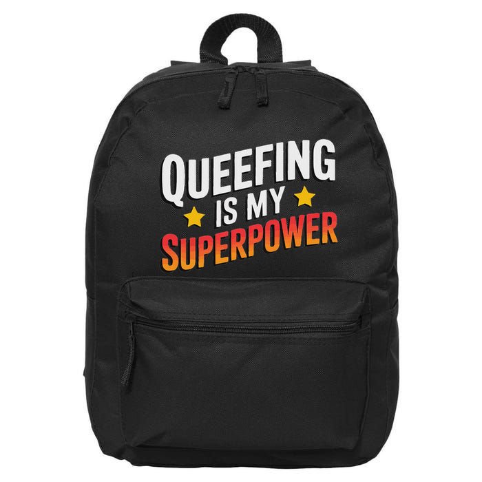 Embarassing Queef Queen Queefed Inappropriate Fart Queefing 16 in Basic Backpack