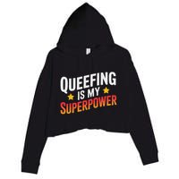 Embarassing Queef Queen Queefed Inappropriate Fart Queefing Crop Fleece Hoodie
