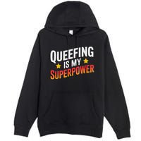 Embarassing Queef Queen Queefed Inappropriate Fart Queefing Premium Pullover Hoodie
