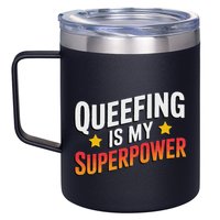 Embarassing Queef Queen Queefed Inappropriate Fart Queefing 12oz Stainless Steel Coffee Mug