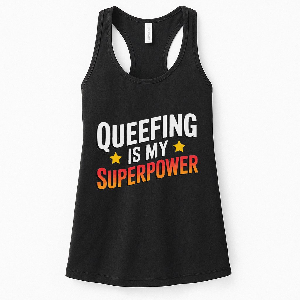 Embarassing Queef Queen Queefed Inappropriate Fart Queefing Womens Tank Top