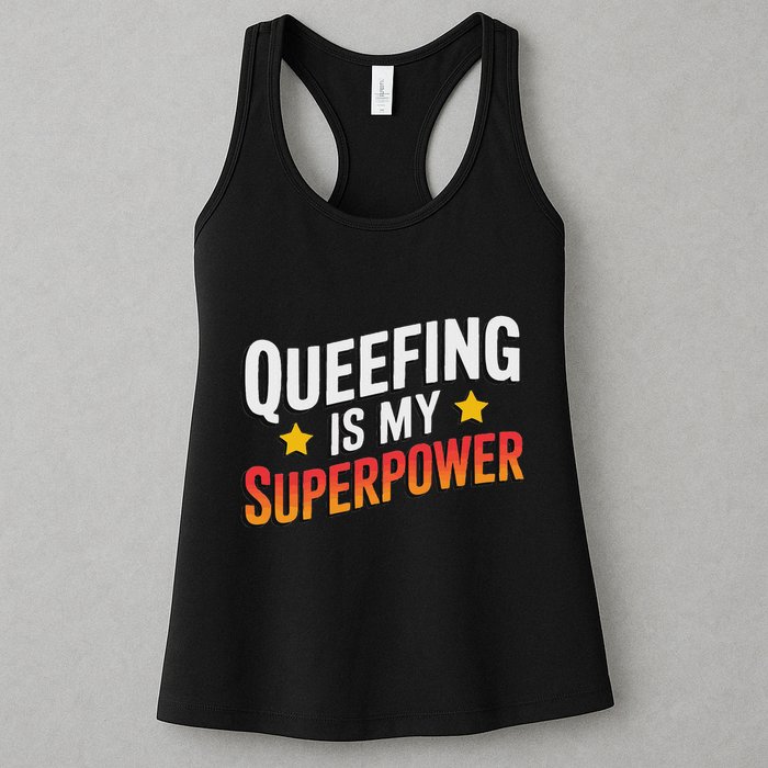 Embarassing Queef Queen Queefed Inappropriate Fart Queefing Womens Tank Top