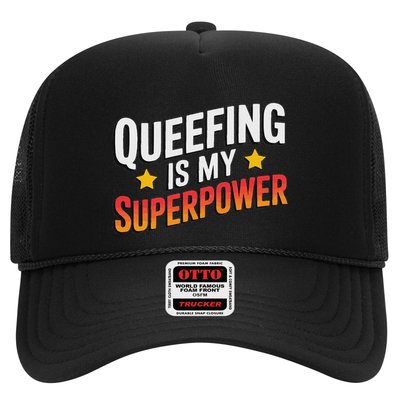 Embarassing Queef Queen Queefed Inappropriate Fart Queefing Trucker Hat