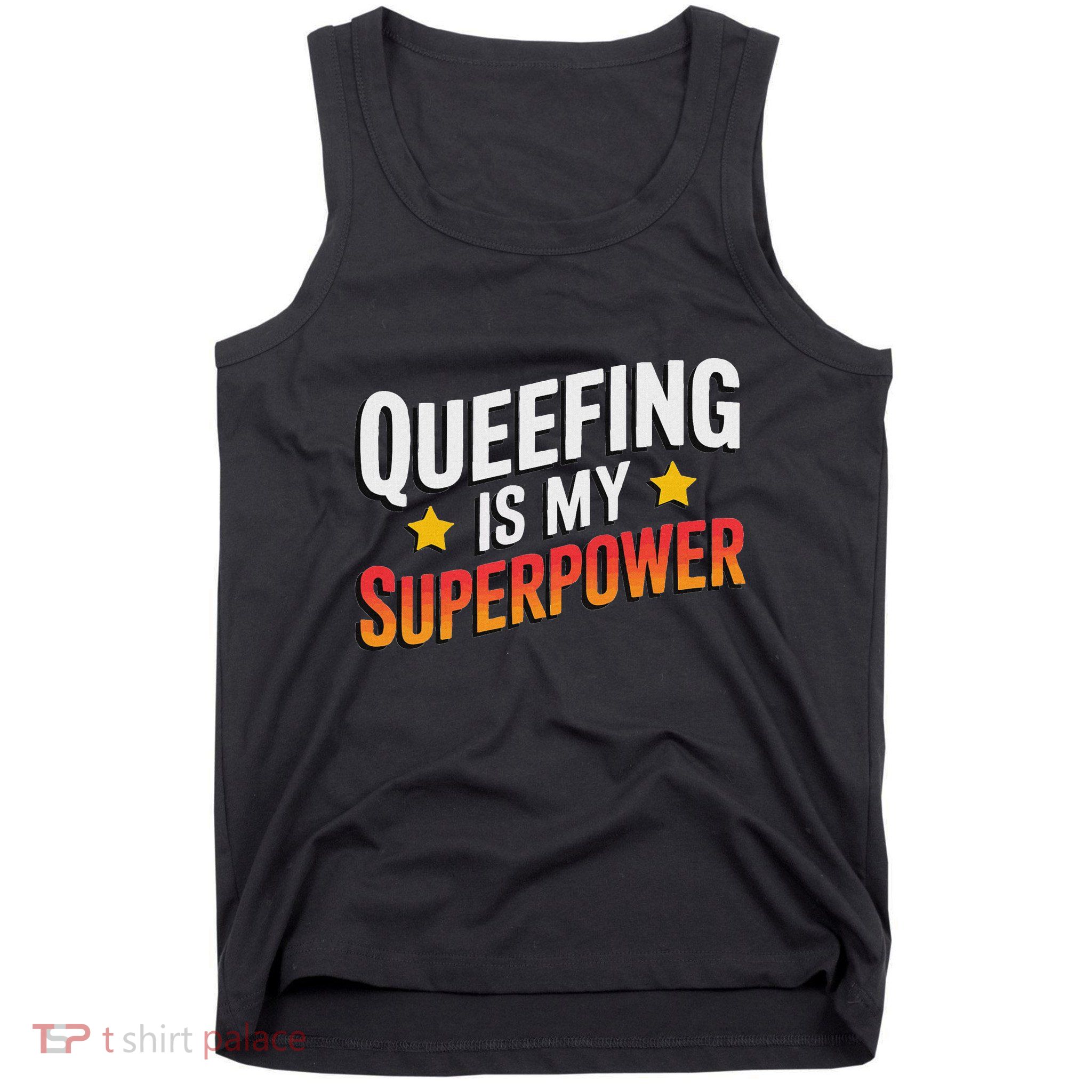 Embarassing Queef Queen Queefed Inappropriate Fart Queefing Tank Top