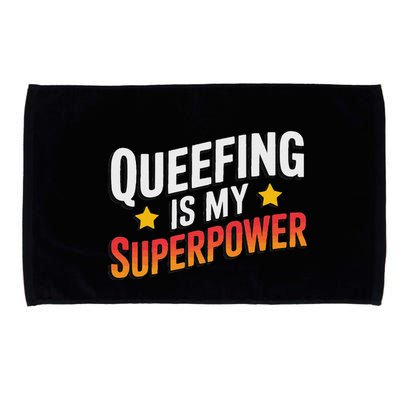 Embarassing Queef Queen Queefed Inappropriate Fart Queefing Microfiber Hand Towel