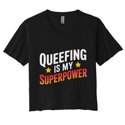 Embarassing Queef Queen Queefed Inappropriate Fart Queefing Crop Top