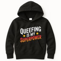 Embarassing Queef Queen Queefed Inappropriate Fart Queefing Kids Hoodie