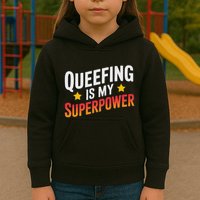 Embarassing Queef Queen Queefed Inappropriate Fart Queefing Kids Hoodie