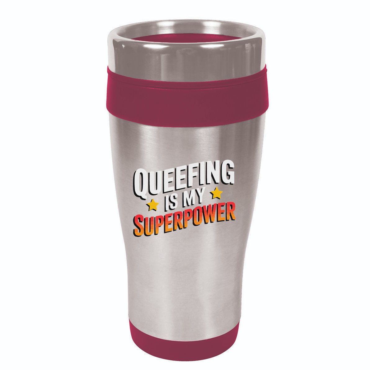 Embarassing Queef Queen Queefed Inappropriate Fart Queefing 16oz Travel Tumbler