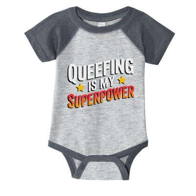 Embarassing Queef Queen Queefed Inappropriate Fart Queefing Infant Baby Jersey Bodysuit