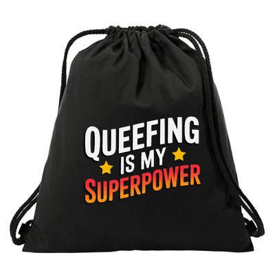 Embarassing Queef Queen Queefed Inappropriate Fart Queefing Drawstring Bag