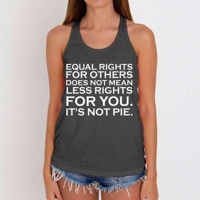 Equal Rights For Others Does Not Mean Less Rights For You Women's Knotted Racerback Tank