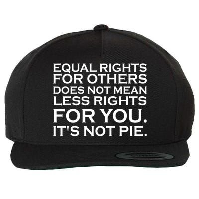 Equal Rights For Others Does Not Mean Less Rights For You Wool Snapback Cap