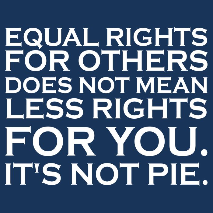 Equal Rights For Others Does Not Mean Less Rights For You Infant Baby Jersey Bodysuit