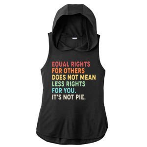 Equal Rights It's Not Pie Ladies PosiCharge Tri-Blend Wicking Draft Hoodie Tank