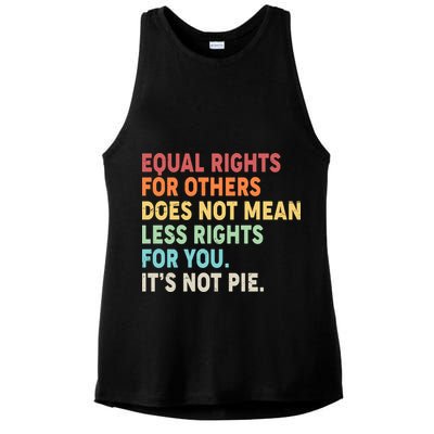 Equal Rights It's Not Pie Ladies PosiCharge Tri-Blend Wicking Tank
