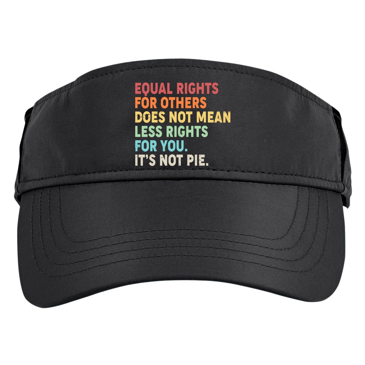 Equal Rights It's Not Pie Adult Drive Performance Visor