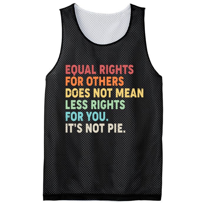 Equal Rights It's Not Pie Mesh Reversible Basketball Jersey Tank