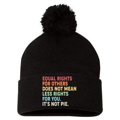 Equal Rights It's Not Pie Pom Pom 12in Knit Beanie