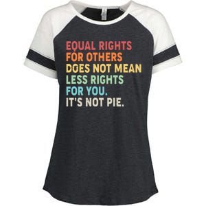 Equal Rights It's Not Pie Enza Ladies Jersey Colorblock Tee