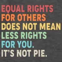 Equal Rights It's Not Pie Vector Backpack