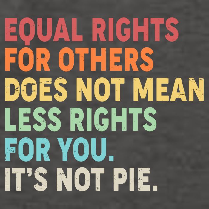 Equal Rights It's Not Pie Vector Backpack