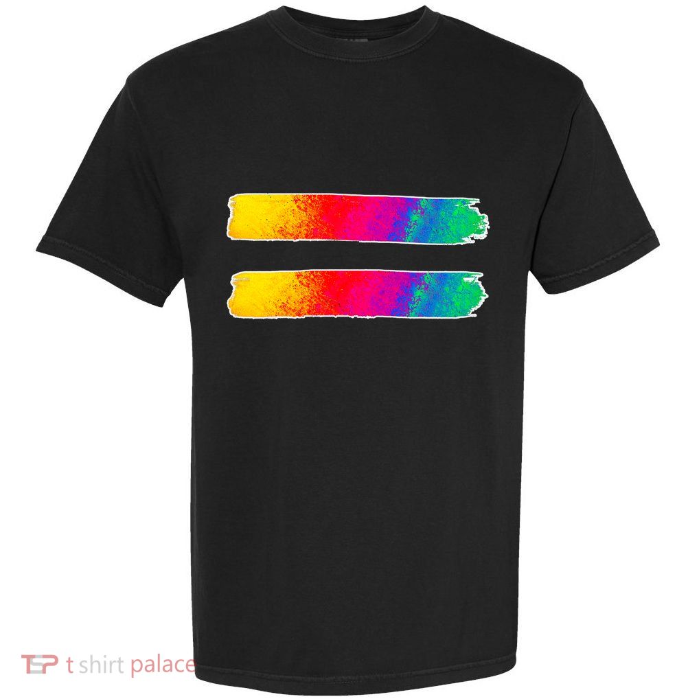 Equality Equal Sign LGBT Pride Awareness Garment-Dyed Heavyweight T-Shirt