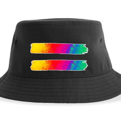 Equality Equal Sign LGBT Pride Awareness Sustainable Bucket Hat