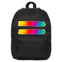 Equality Equal Sign LGBT Pride Awareness 16 in Basic Backpack