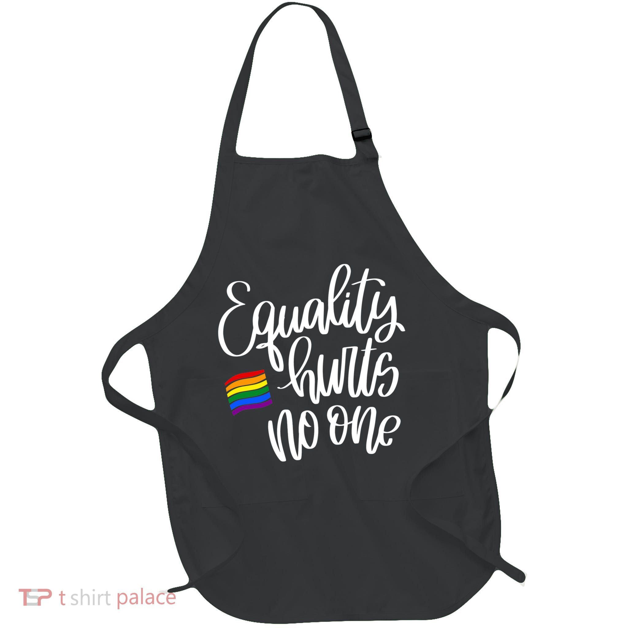 Equality Hurts No One Pride Full-Length Apron With Pockets