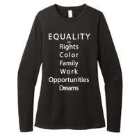 Equality In Rights Color Family Work Opportunities Dreams  Womens CVC Long Sleeve Shirt