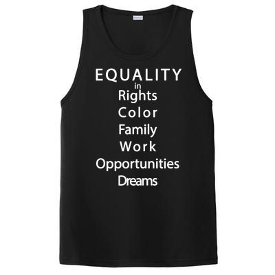 Equality In Rights Color Family Work Opportunities Dreams  PosiCharge Competitor Tank