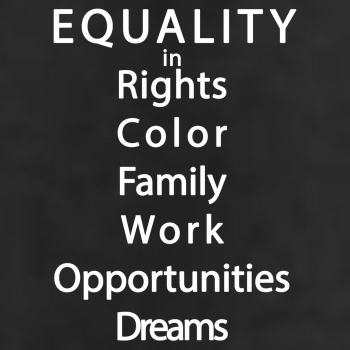 Equality In Rights Color Family Work Opportunities Dreams  Golf Towel