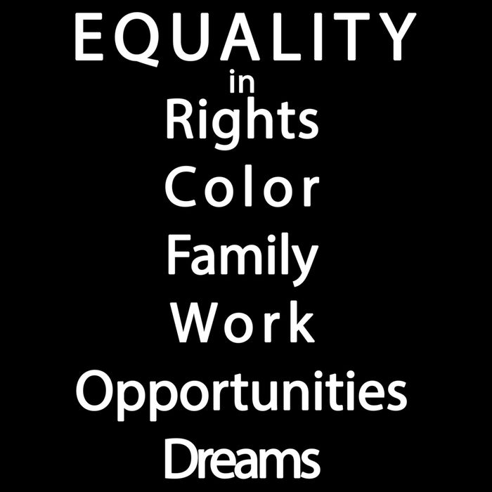 Equality In Rights Color Family Work Opportunities Dreams  Toddler T-Shirt