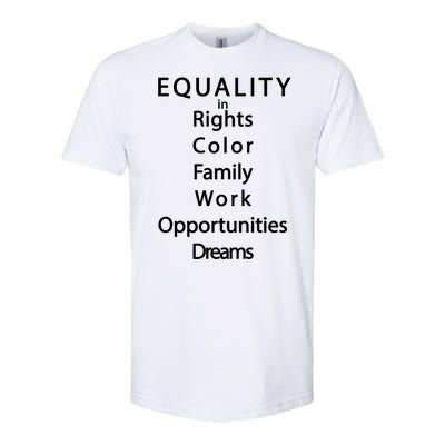 Equality In Rights Color Family Work Opportunities Dreams  Softstyle® CVC T-Shirt